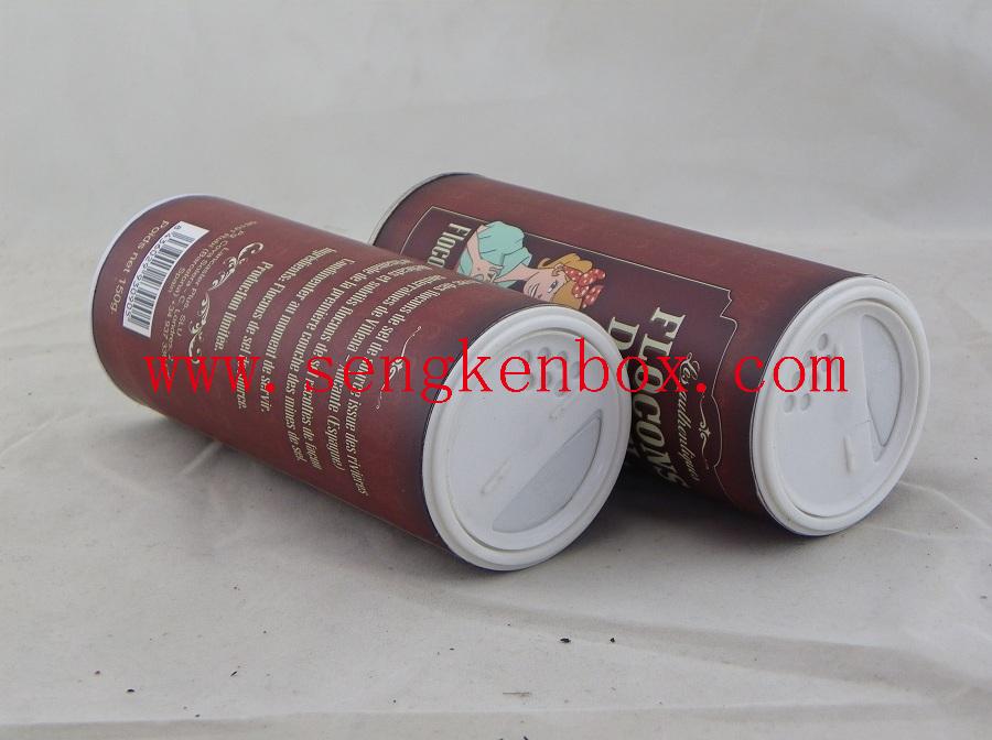 Paper Cans with Plastic Sifter Lid