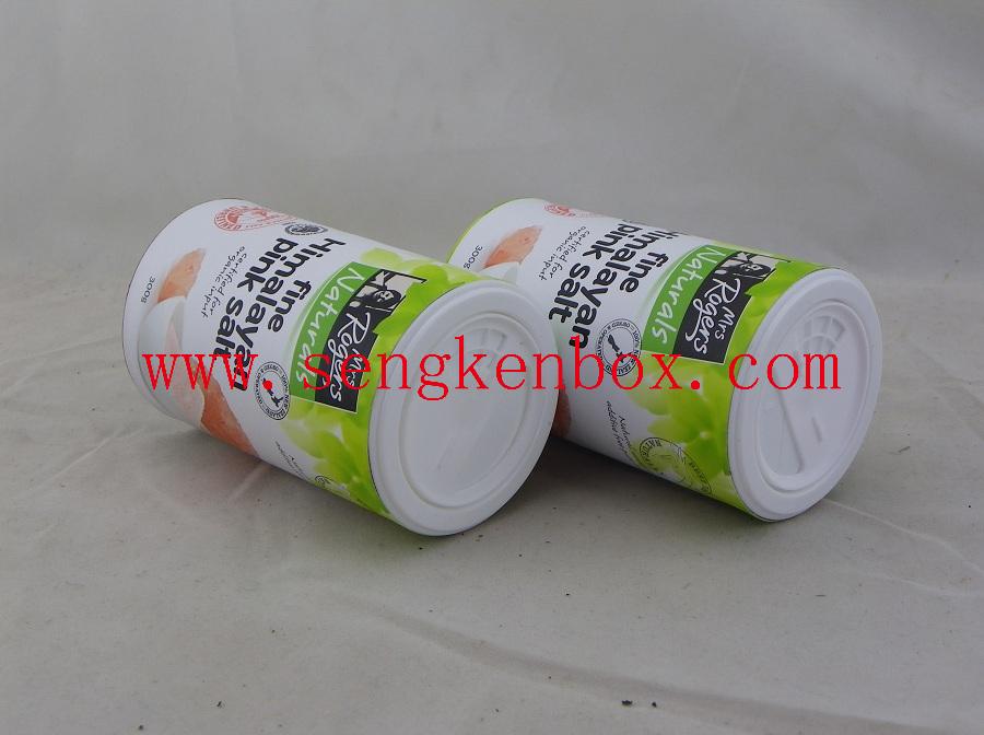 Food Grade Shaker Cardboard Himalayan Pink Salt Packaging Paper Cans