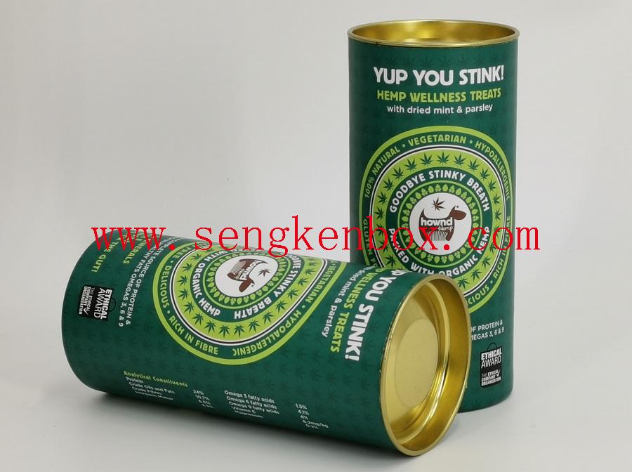 Paper Cans with Metal Lid