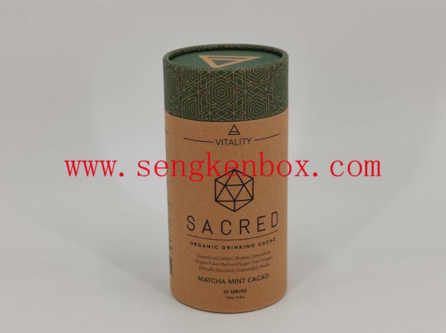 Food Grade Round Paper Cardboard Canister