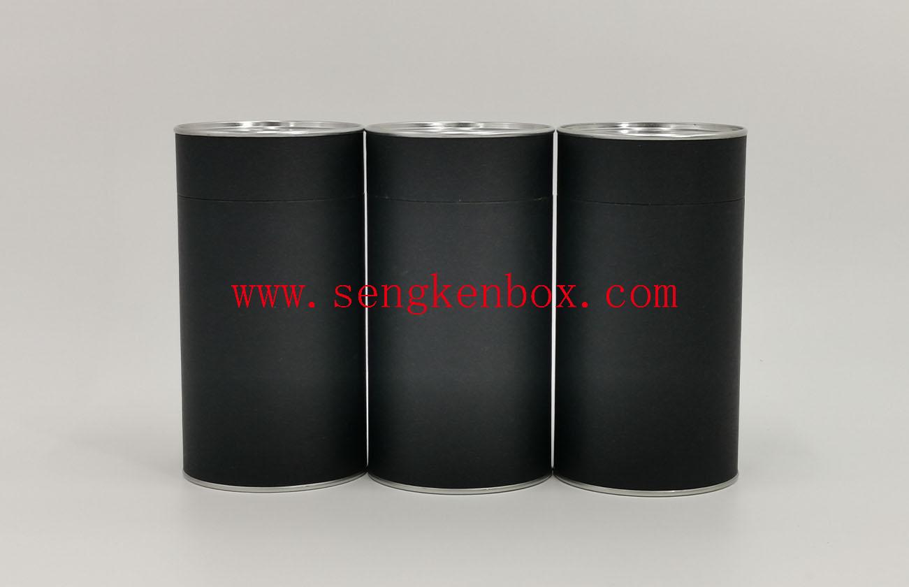 Paper Cans with Metal Buckled Lid