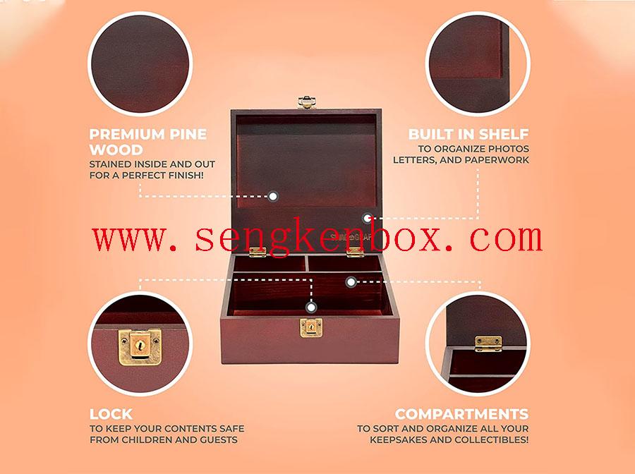 Compartments Packaging Wooden Box