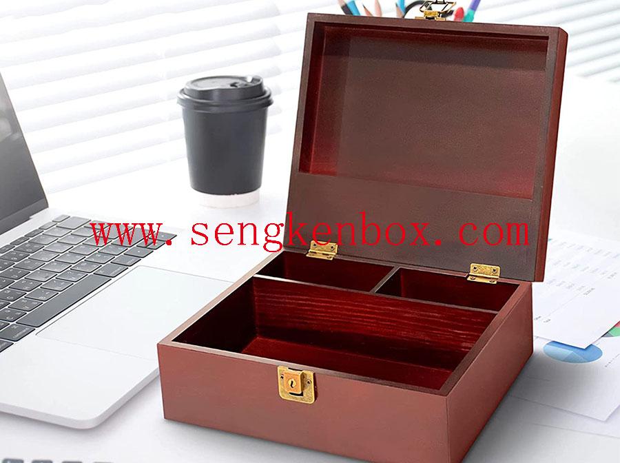 Compartments Wooden Box Packaging