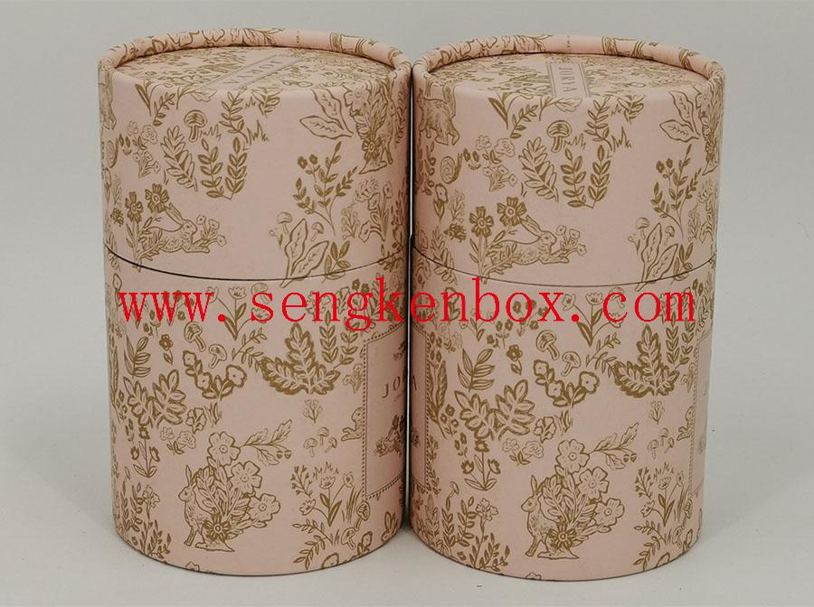 Gold Foundation Pattern Paper Tube