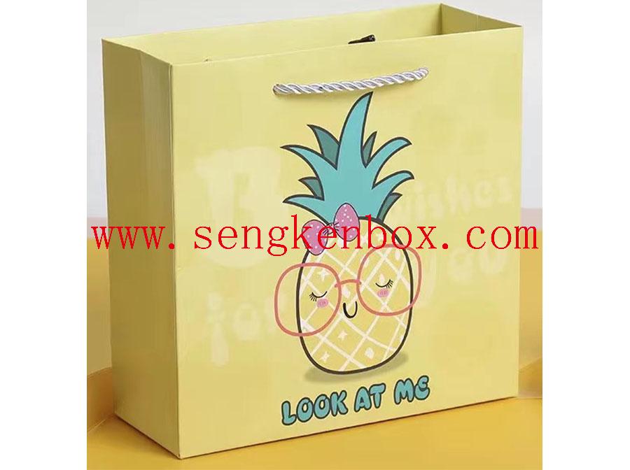 Cartoon Design Kraft Paper Bag