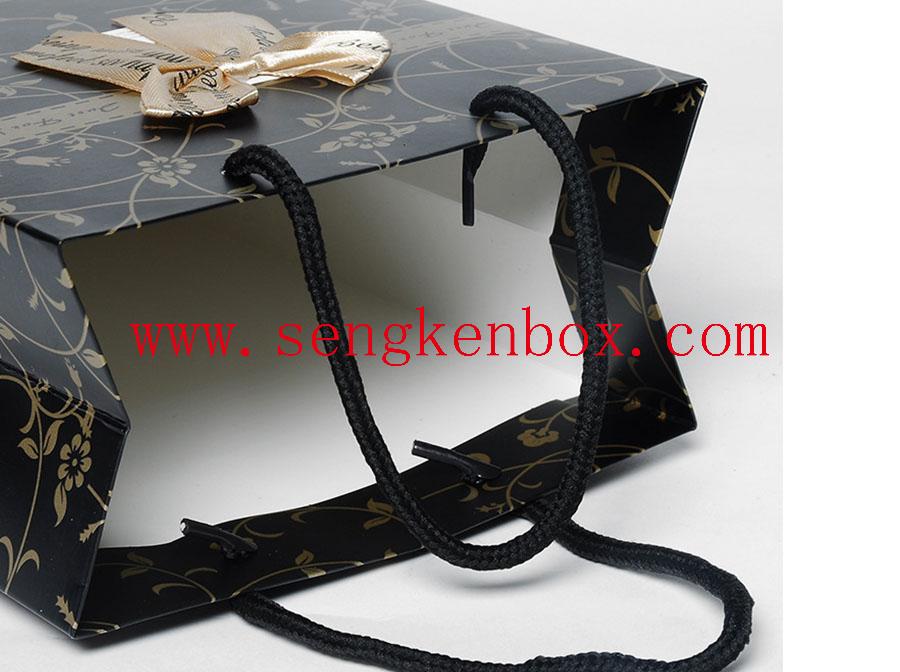 Paper Card Box With Ribbon Bow