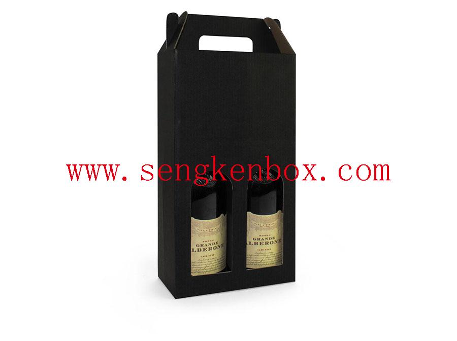 Caixa de papel para embalagem de conjunto de vinho