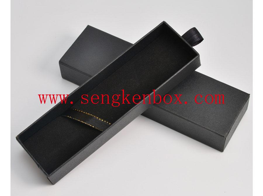 Caixa de presente extraível para caneta superior preta