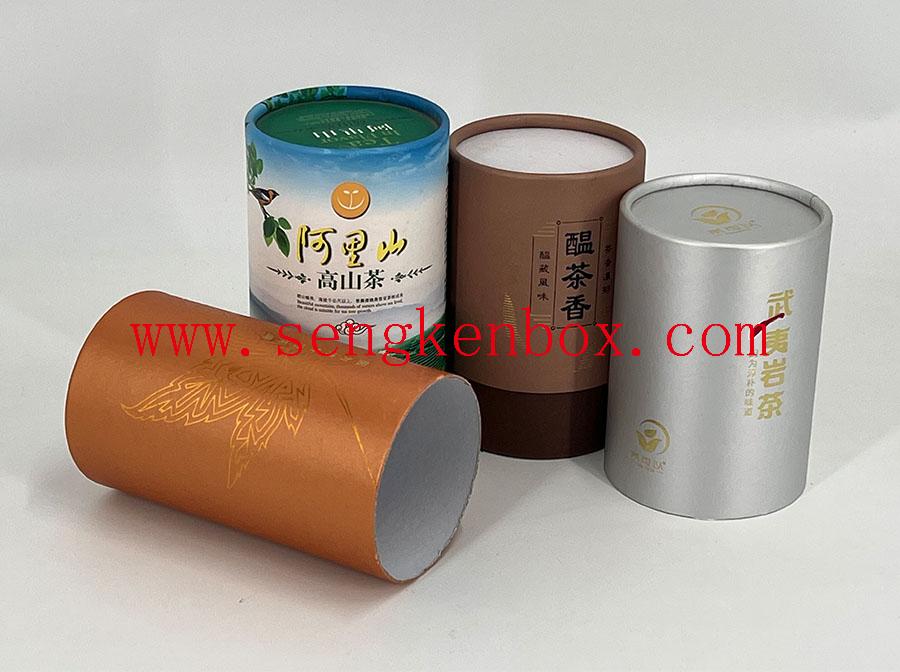 Personalize diferentes tipos de embalagens de latas de chá de papel