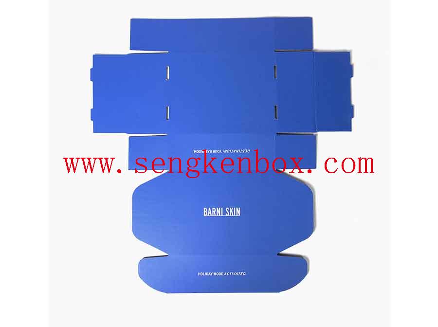Caixa de Embalagem Azul Marinho Corrugado