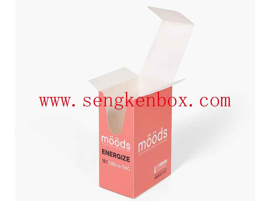 Caixa de presente de papel cosmético biodegradável