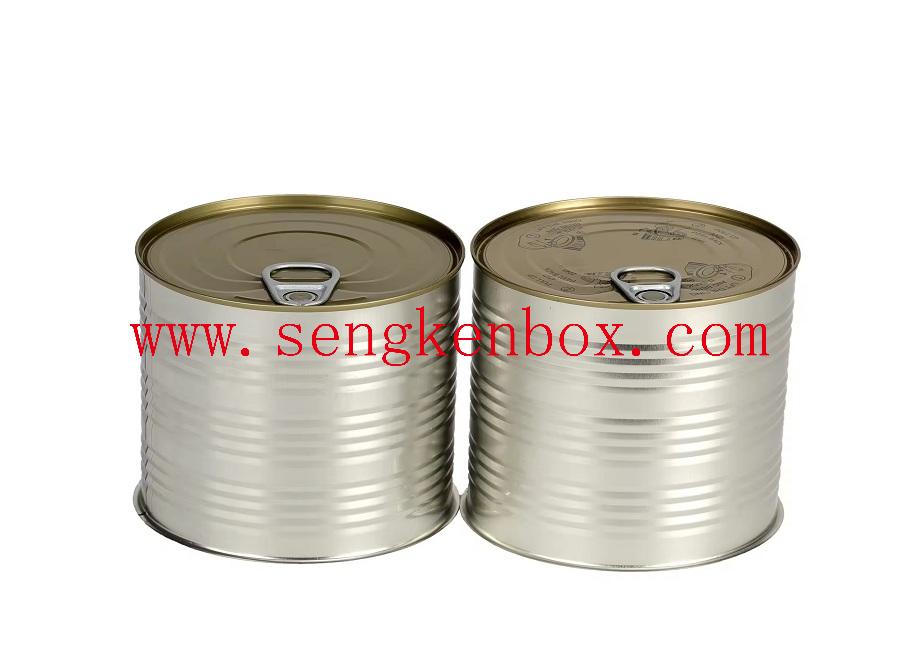 Lata de lata de alumínio de metal de armazenamento vazia