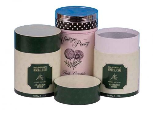 Cylinder Soap Paper Cans Packaging Box