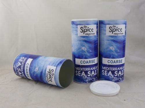 Sea White Salt Packaging Paper Tube