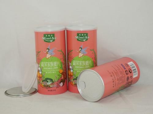 Vegetable Crisps Food Packaging Paper Cans