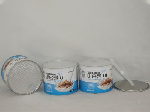 Yogurt Almond Food Packaging Paper Cans
