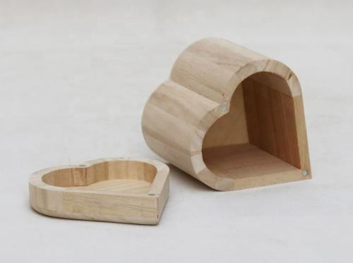 Love Shape Storage Packaging Wooden Box