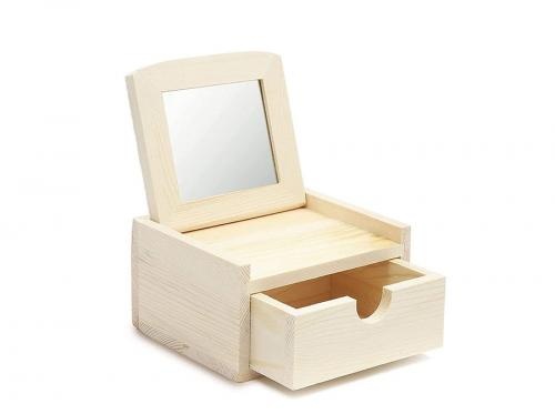 Packaging Wooden Box With Flip Mirror