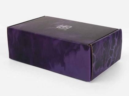 Purple Custom Logo Printed Eco-Friendly Box