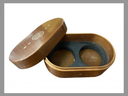 Lid and Base Oval Wooden Gift Box