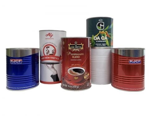 OEM e ODM Seal Coffee Beans Packaging Tin Can with Easy Open Lid para venda