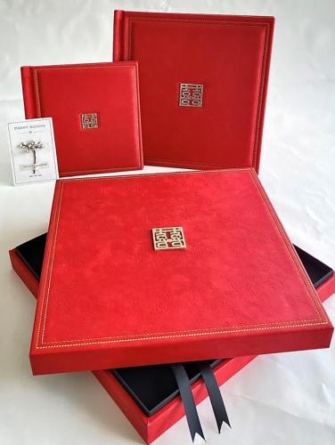 OEM e ODM High quality Chinese handcrafted exquisite photo album with gift box para venda