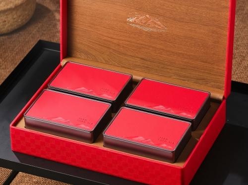 OEM e ODM Luxury Gift PackagingPU Box Portable Leather Tea Boxes With para venda
