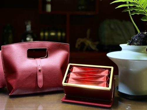 Custom Leather Gift Boxes For Portable Tea