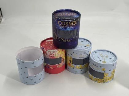 OEM e ODM Round Paper Can Kraft Paper Tea Food Cosmetics Packaging Creative Paper Tube para venda