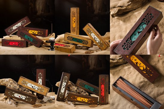 Wood Incense Tube Boxes Wood Incense Tube Boxes