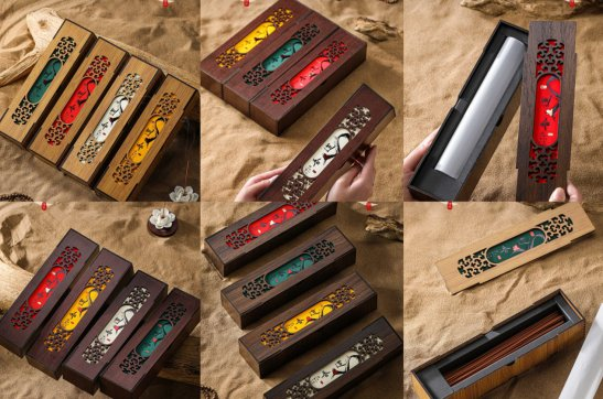 Wood Incense Tube Boxes Wood Incense Tube Boxes